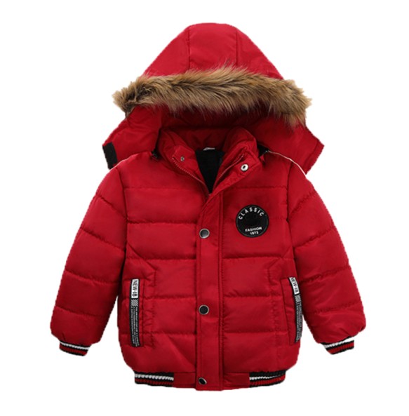 Boys and Girls Winter New Velvet Thickened Solid Hooded Long sleeved Sports Fashion Versatile Cotton Coat For 1-5 Years