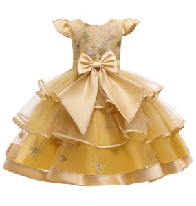 Baby Girls Flower Princess Ball Gown Party Tutu Dress For Brithday Wedding Dresses Kids Christmas Dress Children Girls Clothing