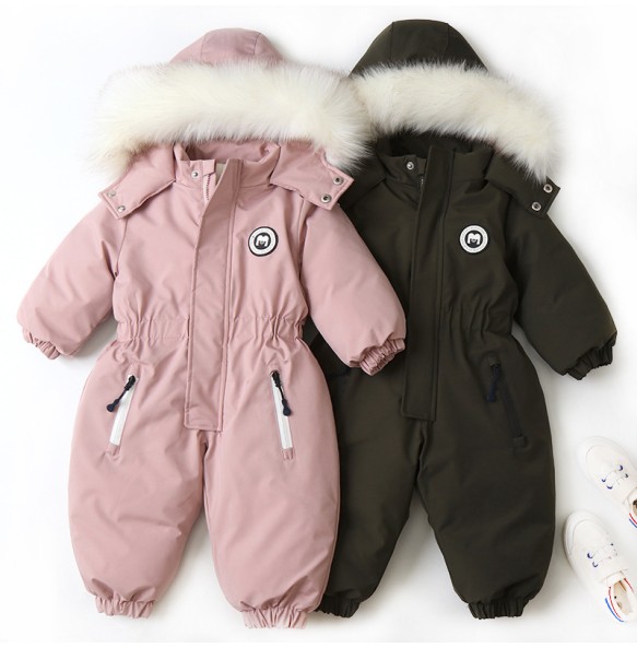 Winter Baby Boys Girls Thick Warm Rompers Toddler Kids Ski Clothes Children SnowSuit Clothing for 1 2 3 4 years