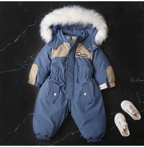 Winter Baby Boys Girls Thick Warm Rompers Toddler Kids Ski Clothes Children SnowSuit Clothing for 1 2 3 4 years