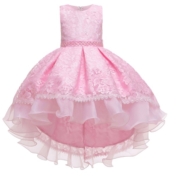 Baby Girls Princess Lace Flower Wedding Christmas Party Tutu Dress Children Kids Elegant Vestidos for 4-15Years Teenager Wear