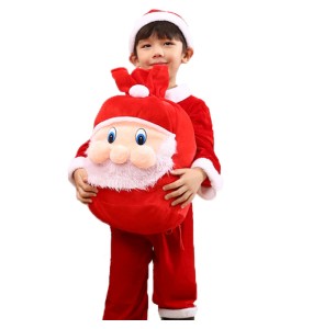 2 4 6 8 10 Years Christmas Costume Boys Girls Santa Claus Red Dress With Cloak Kids Children Clothing Girl's Clothes