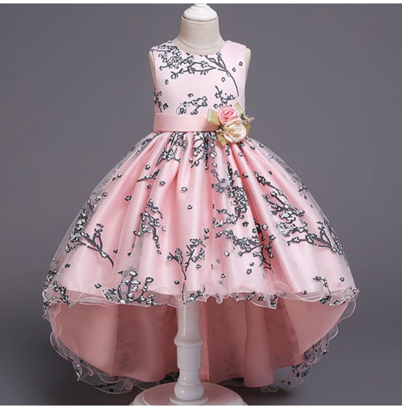 Baby Girls Flower Princess Ball Gown Party Tutu  Dress For Kids Elegant Brithday Wedding Christmas Dresses Children Clothing