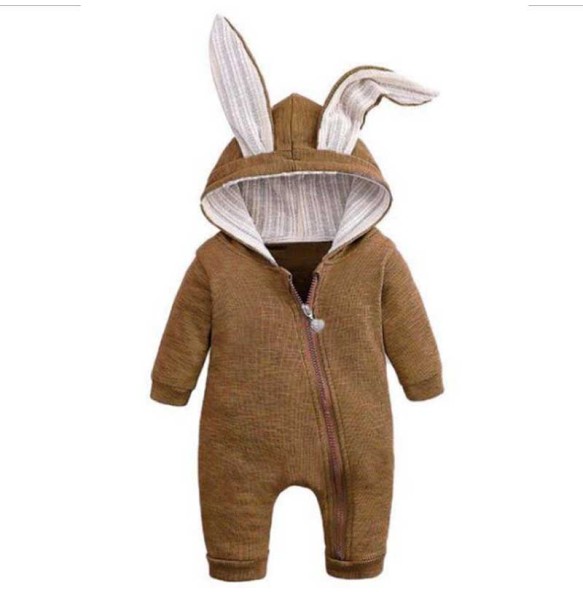 Baby Rabbit Rompers For Baby Girls Autumn Winter Infant Clothing Overalls Jumpsuit Halloween Costume Newborn Baby Boys Clothes