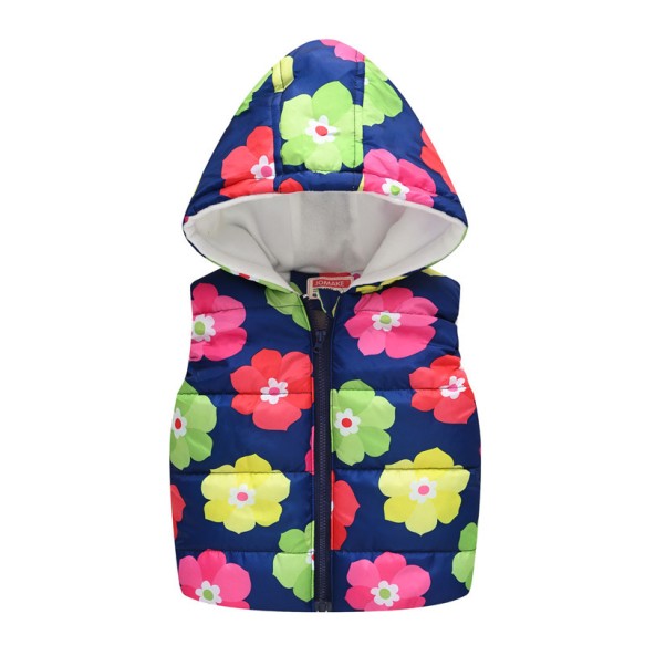 Baby Boys Girls Vest Hooded Jacket Kids Hooded Christmas Costume Clothes Children Autumn Warm Winter Waistcoat Outerwear Outfits