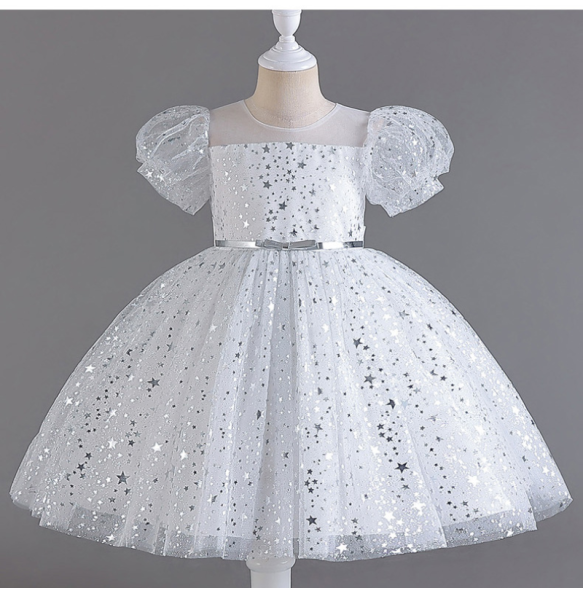 Flower Baby Girls Princess Sequins Wedding Christmas Party Tutu Dress Children Kids Elegant Vestidos