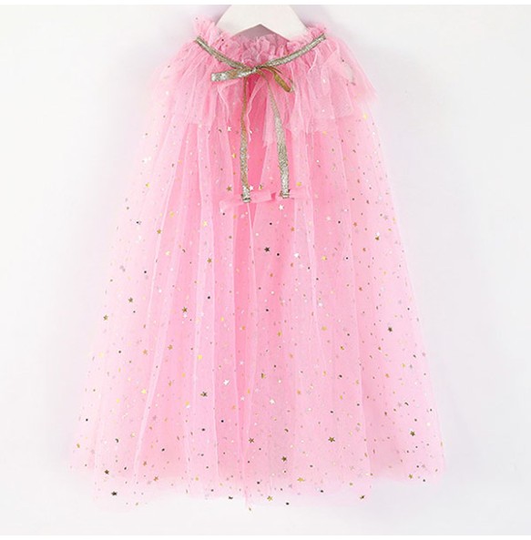 Christmas Halloween Girls Cloak Outerwear One Size Sequins Shawl Kids Coat for Birthday Party Beach Rainbow Princess Costume