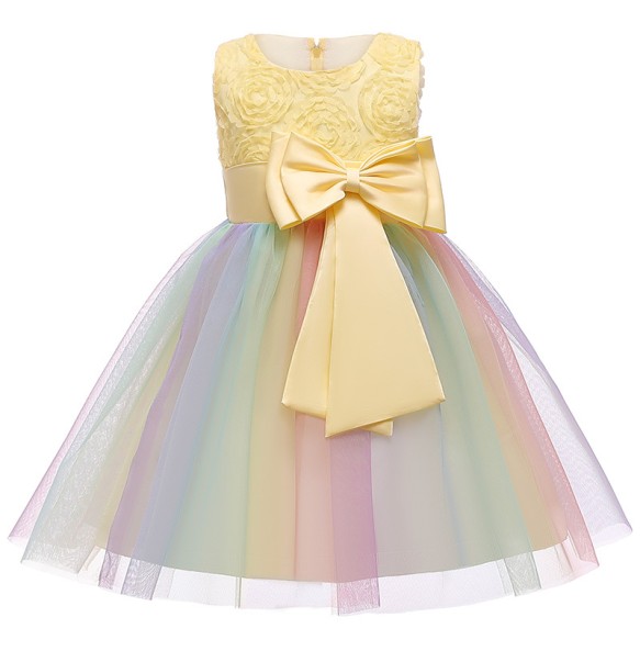 Baby Girls Sequins Flower Party Tutu Dress Clothes Children Girls Wedding Birthday Dress Clothing Infant Kids Christmas Costume