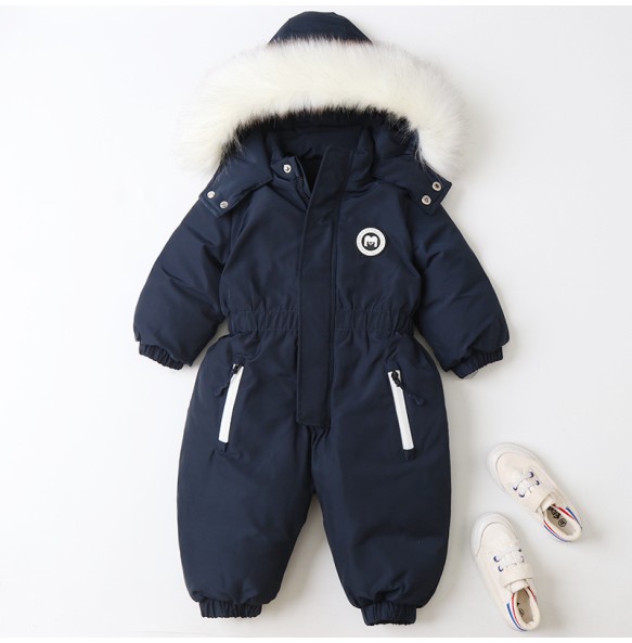 Winter Baby Boys Girls Thick Warm Rompers Toddler Kids Ski Clothes Children SnowSuit Clothing for 1 2 3 4 years