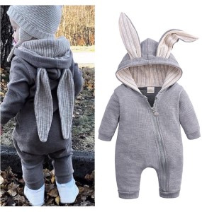 Baby Rabbit Rompers For Baby Girls Autumn Winter Infant Clothing Overalls Jumpsuit Halloween Costume Newborn Baby Boys Clothes