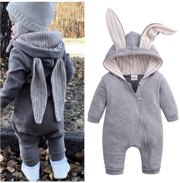 Baby Rabbit Rompers For Baby Girls Autumn Winter Infant Clothing Overalls Jumpsuit Halloween Costume Newborn Baby Boys Clothes