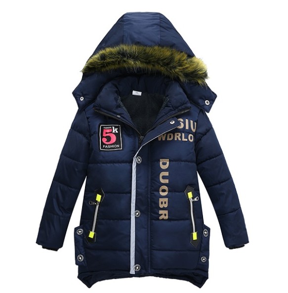 Bibihou New Boys Parka Snowsuit Children Jackets Warm Boys Clothes Kids Baby Thick Cotton Down Jacket Cold Winter Coat Outwear