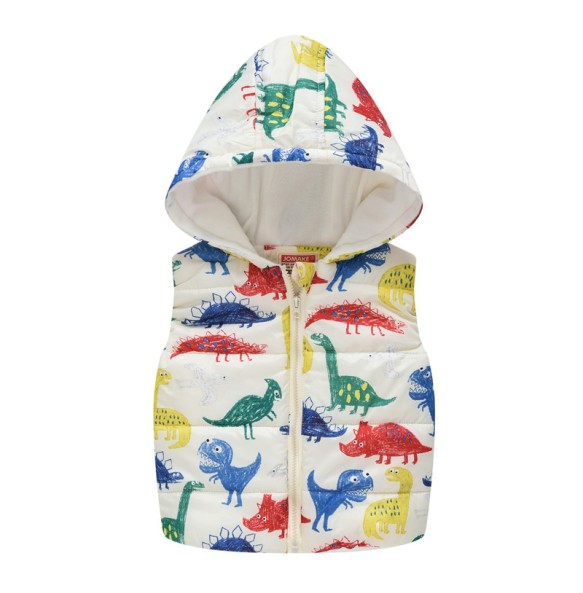 Baby Boys Girls Vest Hooded Jacket Kids Hooded Christmas Costume Clothes Children Autumn Warm Winter Waistcoat Outerwear Outfits