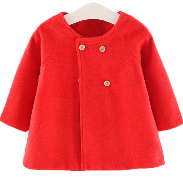 Baby Girl Boys Spring Winter Wool Blends Jacket Coat Clothes Infant Toddler Christmas New Years Costume Blend Clothing Outerwear