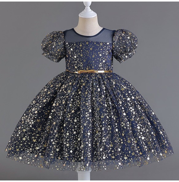 Flower Baby Girls Princess Sequins Wedding Christmas Party Tutu Dress Children Kids Elegant Vestidos