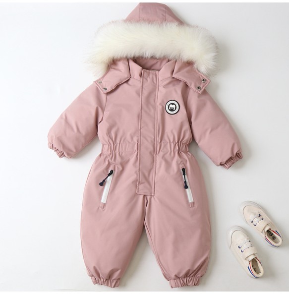 Winter Baby Boys Girls Thick Warm Rompers Toddler Kids Ski Clothes Children SnowSuit Clothing for 1 2 3 4 years