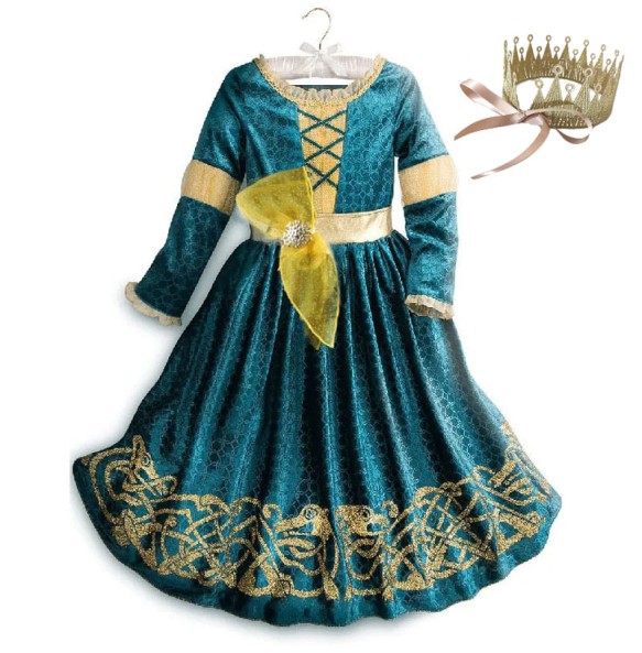 Autumn and Winter New Girl Role Play Long Sleeved Dress Halloween Party School Stage Play Princess Cosplay Dress for 2-10 Years