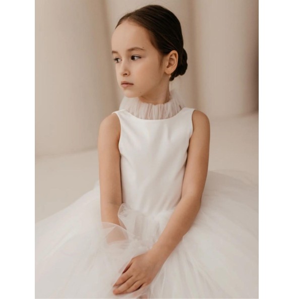 Girls' Dress Summer Fashion Open Back Princess Dress School Party Stage Show Performance Dress Wedding Flower Girl Evening Dress