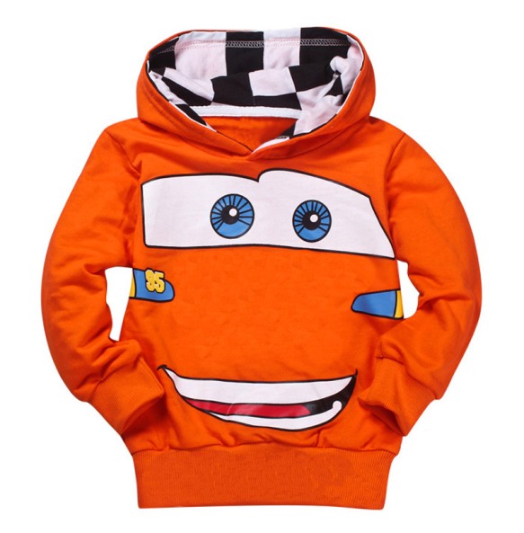 Baby Boys Cars Lightning McQueen Hoody Outerwear Toddler Kids Spring Autumn Thinner Sport Sweatershirt Hoodied T Shirt Outfits