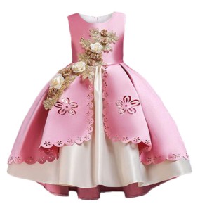 New Baby Girls Flower Dress Christmas Princess Wedding Elegant Kids Elegant Dresses Children Clothing Party Costume Clothes