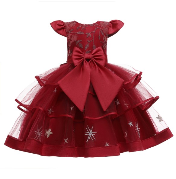 Baby Girls Flower Princess Ball Gown Party Tutu Dress For Brithday Wedding Dresses Kids Christmas Dress Children Girls Clothing