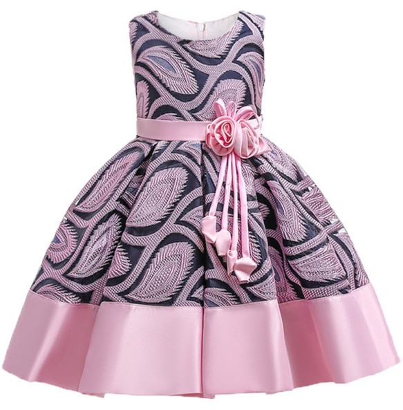 Baby Girls Striped Dress For Girls Formal Wedding Party Dresses Kids Princess Christmas Dress Costume Children Girls Clothing