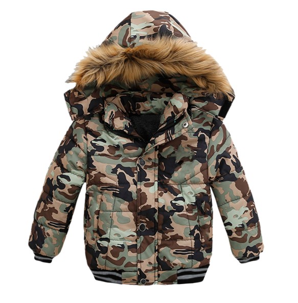 Boys and Girls Winter New Velvet Thickened Solid Hooded Long sleeved Sports Fashion Versatile Cotton Coat For 1-5 Years