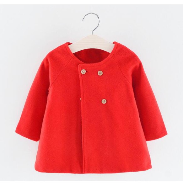 Baby Girl Boys Spring Winter Wool Blends Jacket Coat Clothes Infant Toddler Christmas New Years Costume Blend Clothing Outerwear