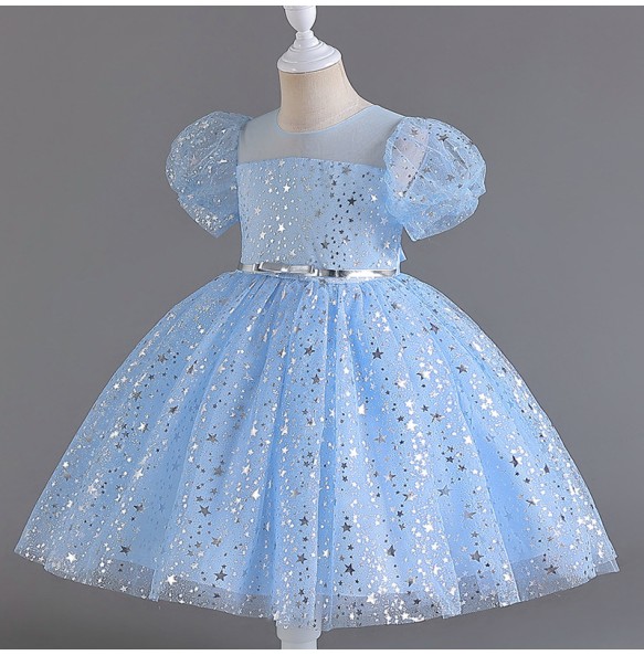 Flower Baby Girls Princess Sequins Wedding Christmas Party Tutu Dress Children Kids Elegant Vestidos