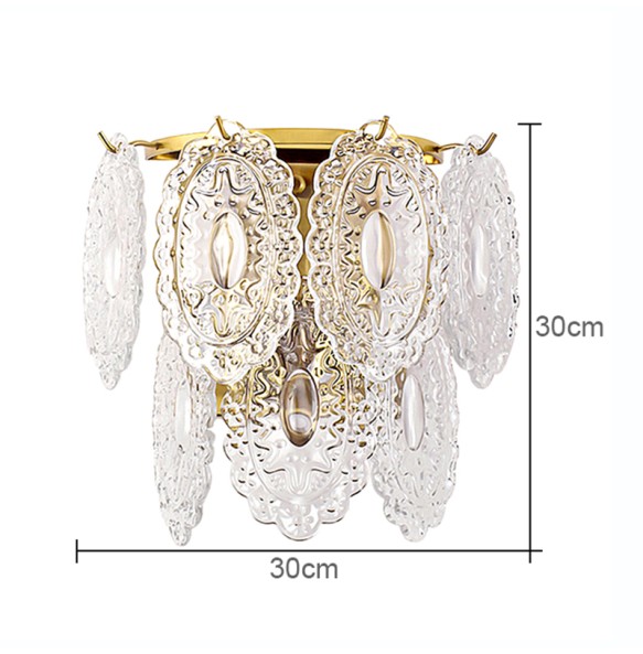 French Vintage Light Luxury Palace Style Wall Lamp Living Room Bedroom Study Led Lighting