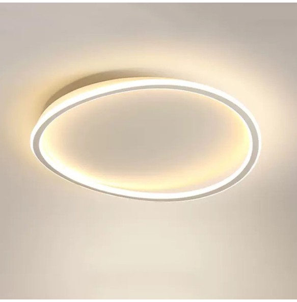 Simple Design Modern Round Wave Ceiling Lamp Household Study Room Living  Dector  Warm Bedroom Led Indoor Lighting For Home