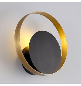 Modern Minimalist Round Eclipse Wall Lamp Bedroom Bedside Dector Living Room Corridor Porch Led Lighting