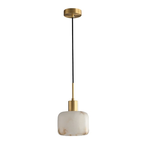 Modern Minimalist Marble Small Chandelier Living Room Decoration Bedroom Study Copper Lamp Led Pendant Lighting For Home