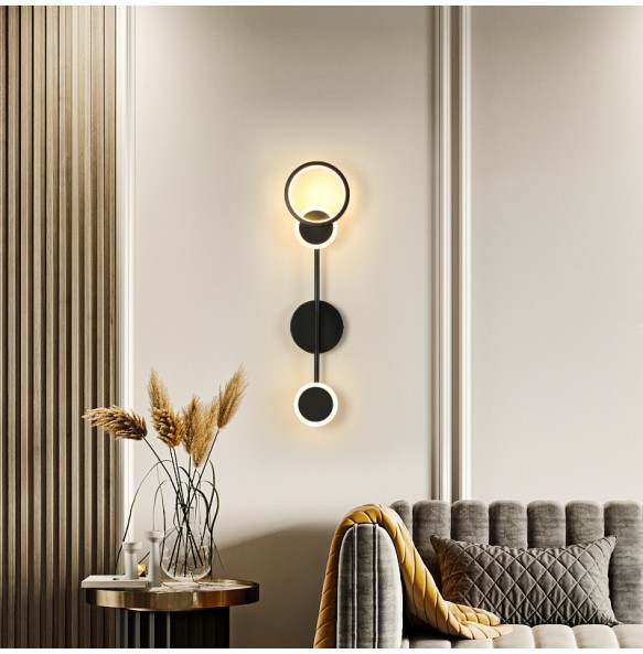 Minimalist Wall Lamp Bedroom Bedside Nordic Living Room Decoration Background Hotel Modern Light Aisle Indoor Lighting For Home