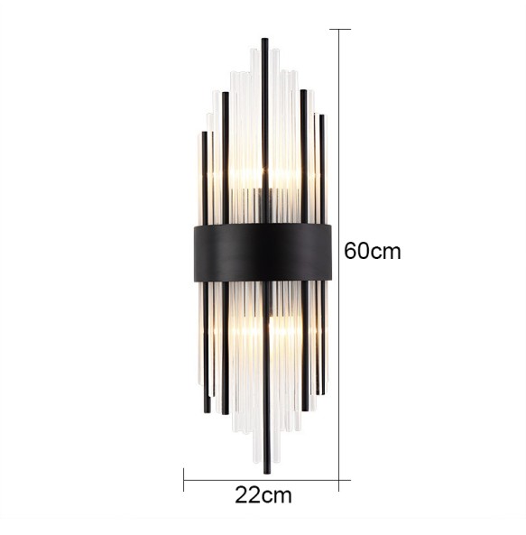 Modern  Crystal Wall Lamp Living Room Decor Bedroom Led Lighting For Home Indoor Lighting Luxury Glass