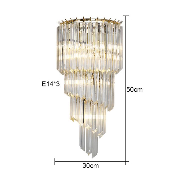 Luxury Modern Crystal Leather Gold Black Wall Lamp Bedroom Living Room Aisle TV Background Minimalist Bedside LED Light