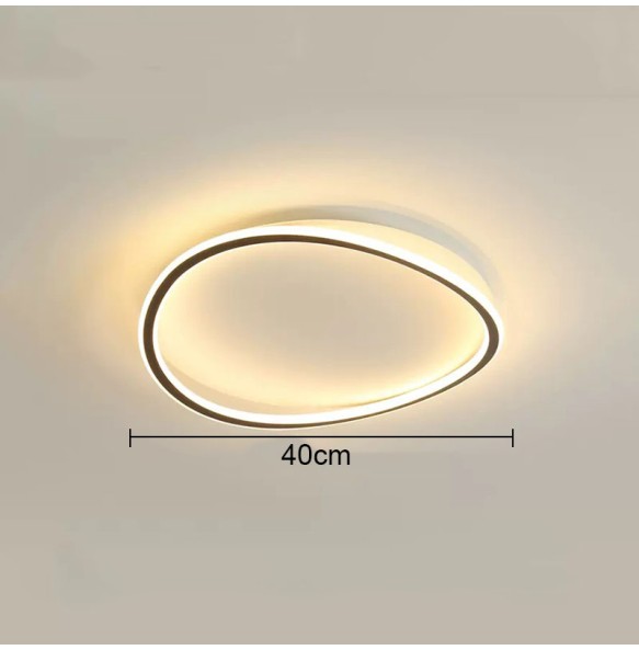 Simple Design Modern Round Wave Ceiling Lamp Household Study Room Living  Dector  Warm Bedroom Led Indoor Lighting For Home