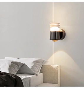 Modern Minimalist Nordic Bedroom Bedside Rotatable Wall Lamp Aisle Living Room Background Wall Decoration Led Lighting