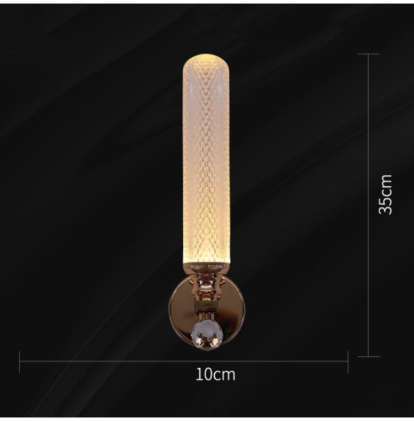 Modern Gold Luxury Minimalist Wall Lamp LED Light For Living Room  Bedroom Bedside Background Corridor Aisle Indoor Fixtures