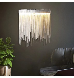 Modern Luxury Living Room Background Tassel Wall Lamp Aisle Staircase Villa Hotel Bedroom Bedside Lighting