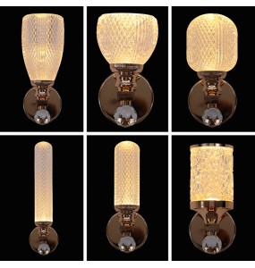 Modern Gold Luxury Minimalist Wall Lamp LED Light For Living Room  Bedroom Bedside Background Corridor Aisle Indoor Fixtures