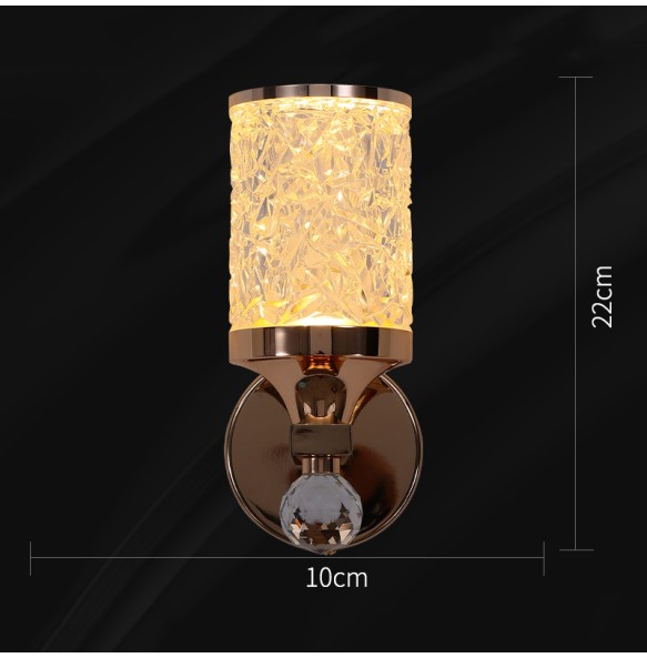 Modern Gold Luxury Minimalist Wall Lamp LED Light For Living Room  Bedroom Bedside Background Corridor Aisle Indoor Fixtures