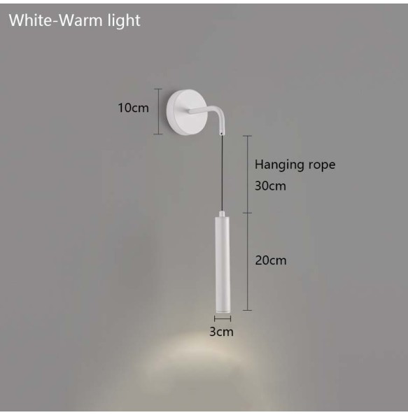 Nordic Minimalist Living Room Background Wall Lamp Spotlight Bedside Modern Bedroom Led Lighting