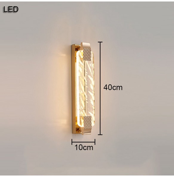 Modern Luxury Fog Crystal Wall Lamp Nordic Hotel Villa Background Living Room Corridor Bedroom Bedside Decor Led Lighting