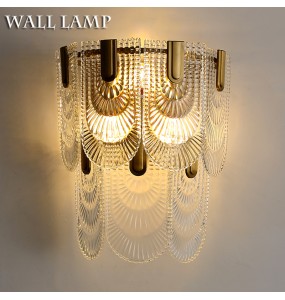 French Vintage Light Luxury Palace Style Wall Lamp Living Room Bedroom Study Led Lighting