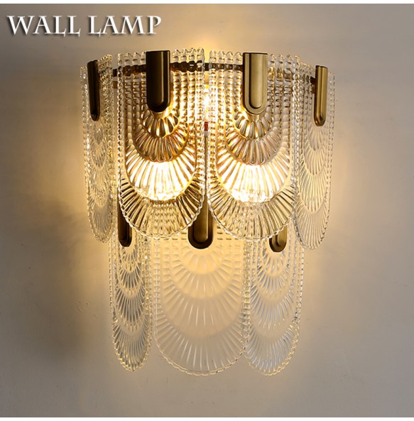 French Vintage Light Luxury Palace Style Wall Lamp Living Room Bedroom Study Led Lighting