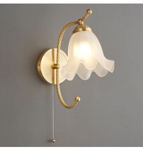 American Retro Cream Design Chimes Orchid Copper Wall Lamp Aisle Porch French Dining Room Bedroom Bedside Led Lighting