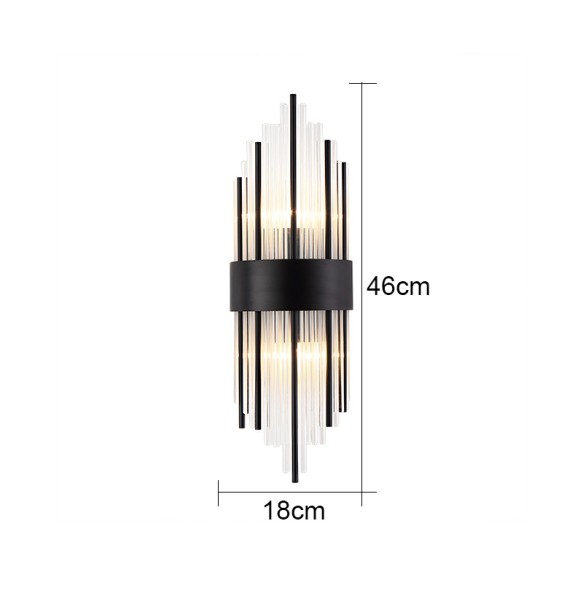 Modern  Crystal Wall Lamp Living Room Decor Bedroom Led Lighting For Home Indoor Lighting Luxury Glass