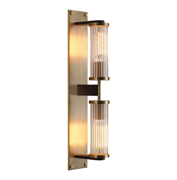 Postmodern Luxury American Minimalist Led Wall Lamp Living Room Copper Lamps Bedroom Bedside Mirror Headlight Indoor Lighting