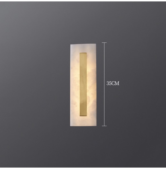 Marble Wall Lamp Tv Background Copper Wall Lamp Luxury Art Hotel Bedroom Bedside Led Indoor Lighting Home Appliance